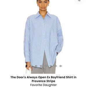 The Door's Always Open Ex Boyfriend Shirt in Provence Stripe
Favorite Daughter